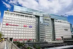 The exterior of Takashimaya Times Square, a commercial complex operated by Takashimaya, as pictured in April 2023.