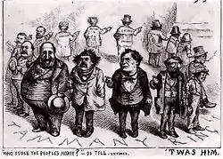 Thomas Nast 1871 cartoon against the Tweed Political Ring
