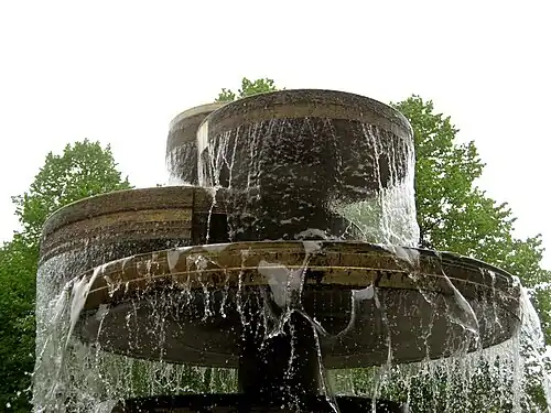 The Emil Aaltonen Memorial (1969), a 4.5 metres (15&nbsp;ft) tall fountain at the Tammela Square in Tampere, designed by Raimo Utriainen