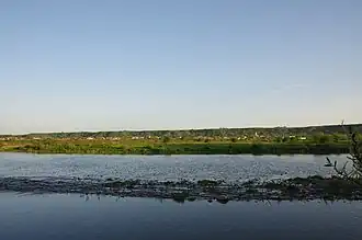 The river Trotuș in Târgu Trotuș