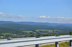 Looking northwest from Interstate 99 on Bald Eagle Mountain