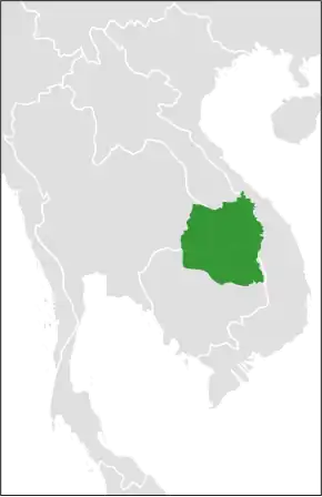 Territory of the Tboung Khmum Kingdom in the 14th-16th centuries