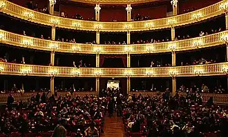 Interior of the Rendano Theatre