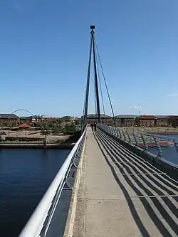 View along the deck towards Teesdale Business Park