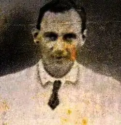 Undated newspaper image of Brown