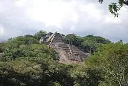 A pyramid on the 5th terrace of the Acropolis at Toniná.