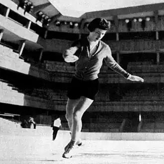Tenley Albright at the 1956 Winter Olympics