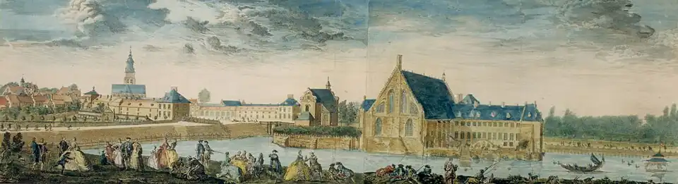 Tervuren Castle in the time of Charles of Lorraine (around 1760) by Heylbrouck