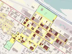 Map of district boundaries