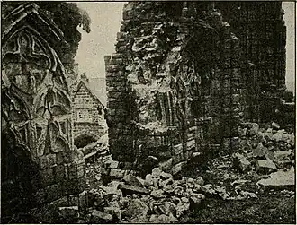 Further damage to the ruined Whitby Abbey.
