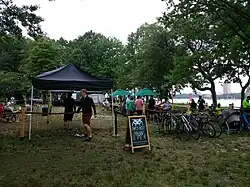 The Night Shift Brewing Owl's Nest Beer Garden on the Esplanade in 2018.