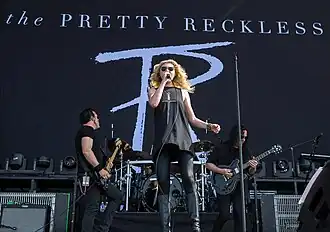 The Pretty Reckless performing at Rock Fest in 2017
