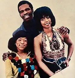 The Undisputed Truth c. 1971. (clockwise from top) Joe Harris, Brenda Joyce Evans, Billie Rae Calvin.