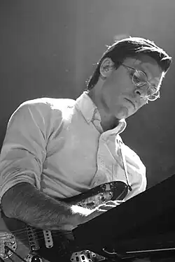 LaMarca performing with the War on Drugs in 2014