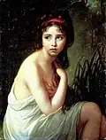 Julie as the bather, 1792