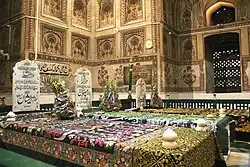 Graves of Hazrat Ishaan and his eighth generation descendants Sayyid Mir Jan and Sayyid Mahmud Agha