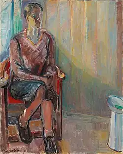 Interior with Sitting Woman