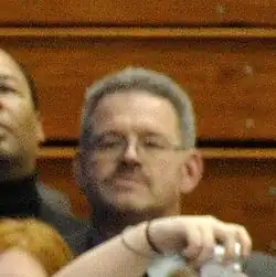 Pennsylvania Senator Tim Solobay at a 2008 Barack Obama rally
