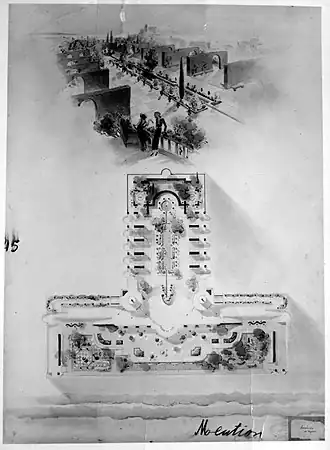 Drawing of Toma Barbu Socolescu (gardens) - 1st mention at Delaon Prize in 1938.