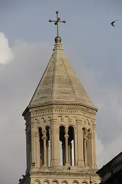 Top of the cathedral, as seen from Pjaca square