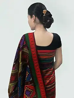 Traditional Hajong Pathin and Argon from Northeast India
