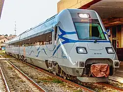 A CAF automotor train (Class ZZ 22).