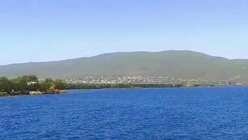 A view of Tsovagyugh and Lake Sevan
