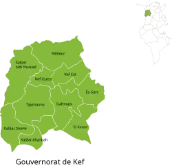 Subdivisions of Kef Governorate