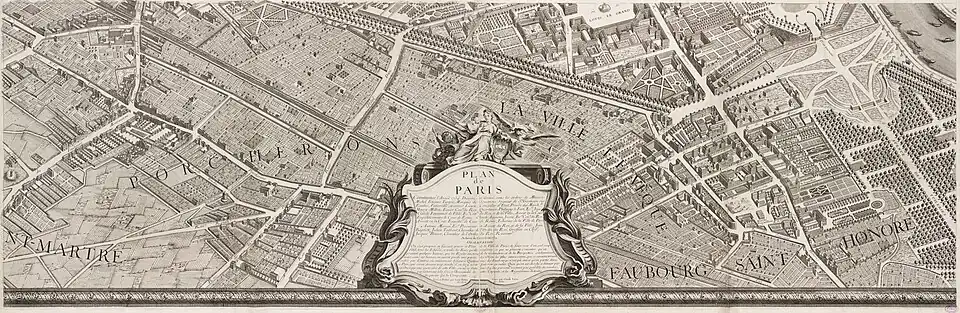 Paris by Louis Bretez, 1739