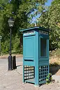 Image 2A historic telephone booth in Skansen, Stockholm