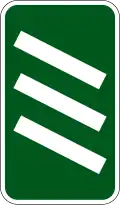 300&nbsp;yd (270&nbsp;m) to a roundabout or the next point at which traffic may leave a primary route