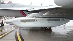 Image of ALQ-99F on EA-18G Grwler aircraft