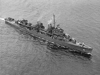 USS Charrette (DD-581) Boston, MA 4 August 1943. NARA# 80G74846.