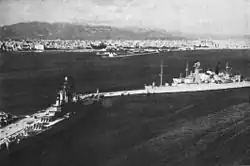 Northampton and Des Moines at Mallorca c. 1960.