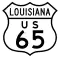 U.S. Highway 65 Bypass marker