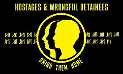 US Hostages and wrongful detainees flag
