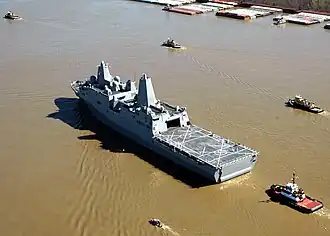 Port-quarter view of USS&nbsp;New Orleans.