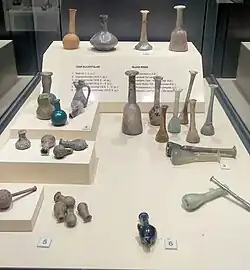 Unguentaria, also known as tear bottles