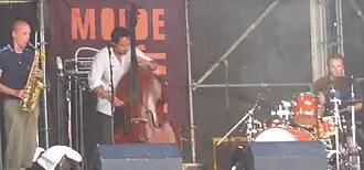 Urban Connection at Moldejazz 2003. From left: Nymo, Raknes and Johansen.