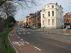 Image 29Utrecht has specially painted bicycle-only lanes. (from Road safety)