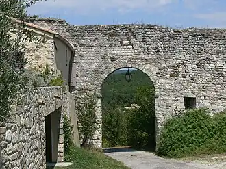 A rampart entrance in Valaurie
