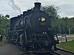 No. 3025 waiting to depart Deep River, Connecticut, September 24, 2021