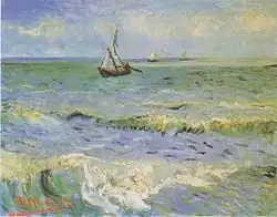 The Sea at Les Saintes-Maries-de-la-Mer, 1888, Van Gogh Museum, Amsterdam (F415)