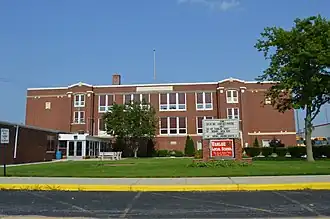 High school on State Route 330