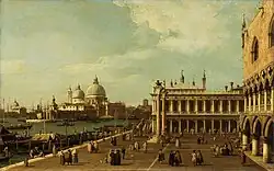 Venice. The Molo with Santa Maria della Salute