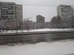 Vernadskogo prospekt in winter