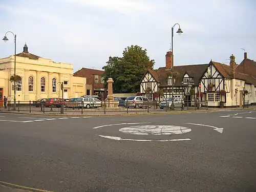 Biggleswade old Town Hall (1844) (left). John Wing (1802-1861)