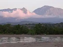 View across the Seiçal River to Matebian Mountain, East Timor