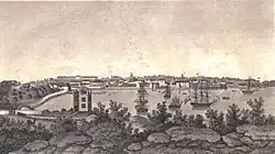 engraving of landscape