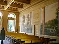 Murals in the salone delle riunioni, or meeting hall (19th century).